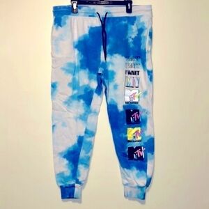 I Want My MTV graphic jogger pocket sweatpants size XXXL